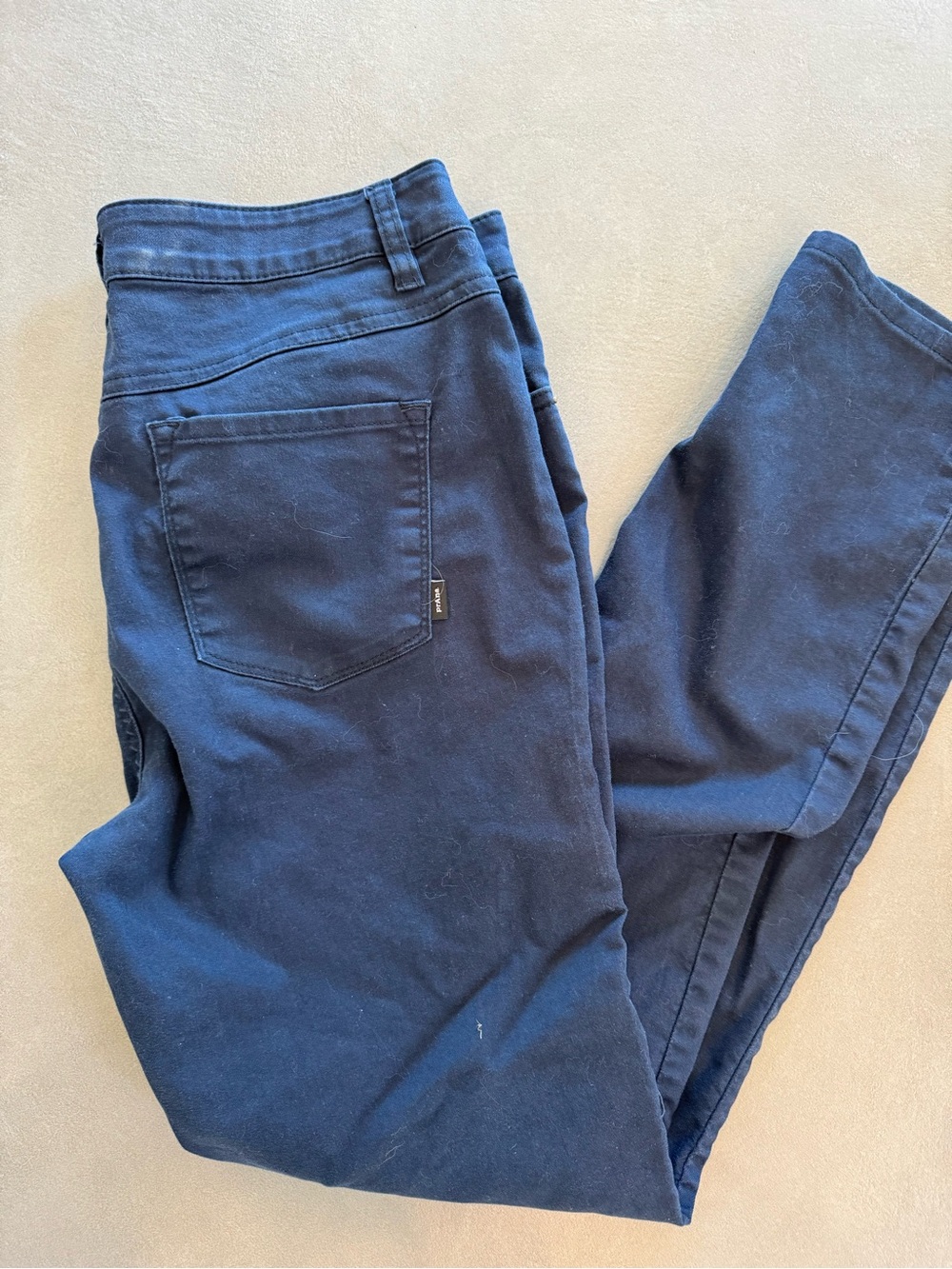 Prana Navy Mid-Rise Trousers